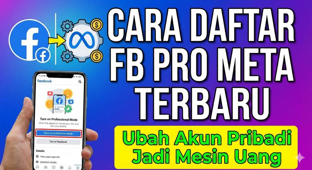 Cara Daftar FB Pro Meta Terbaru_ Ubah Akun Pribadi Jadi Mesin Uang