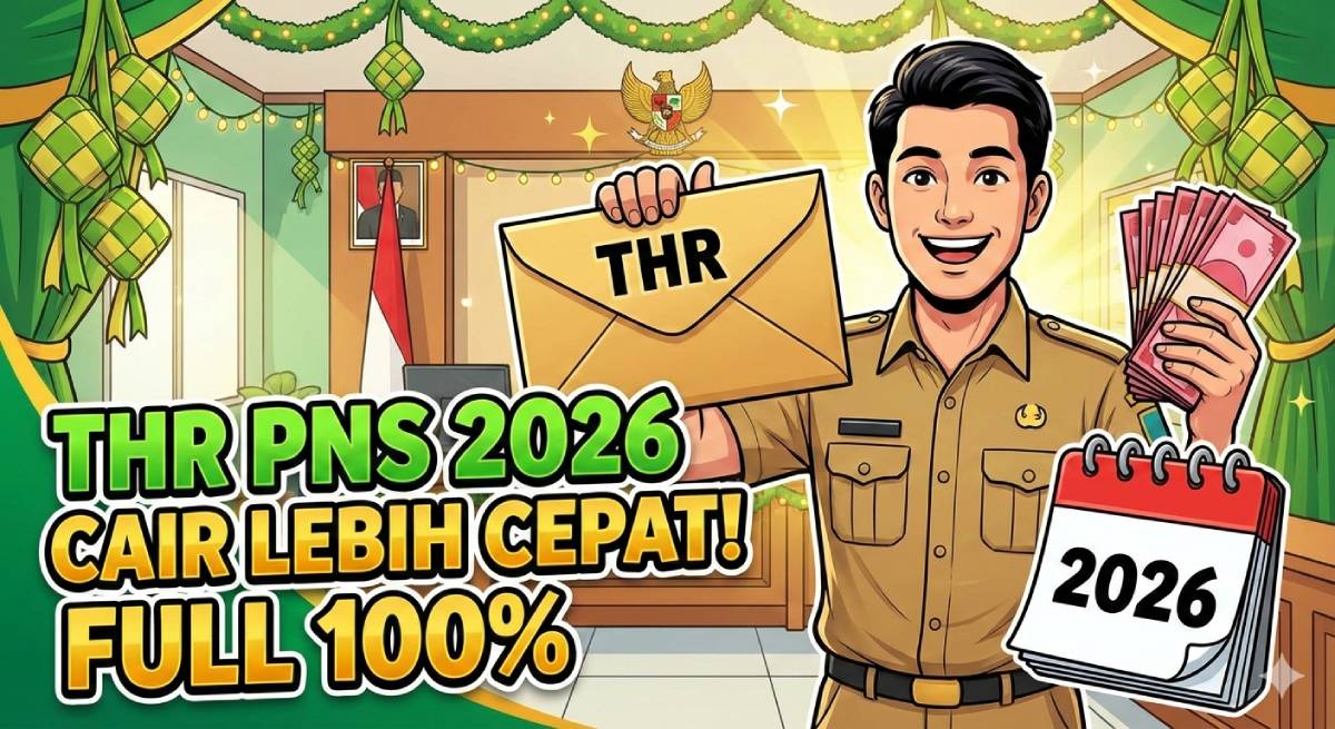 Jadwal Cair dan Besaran THR PNS 2026_ Full 100 Persen Tanpa Potongan_