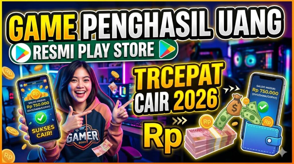 10 Game Penghasil Uang Resmi Play Store Tercepat Cair 2026